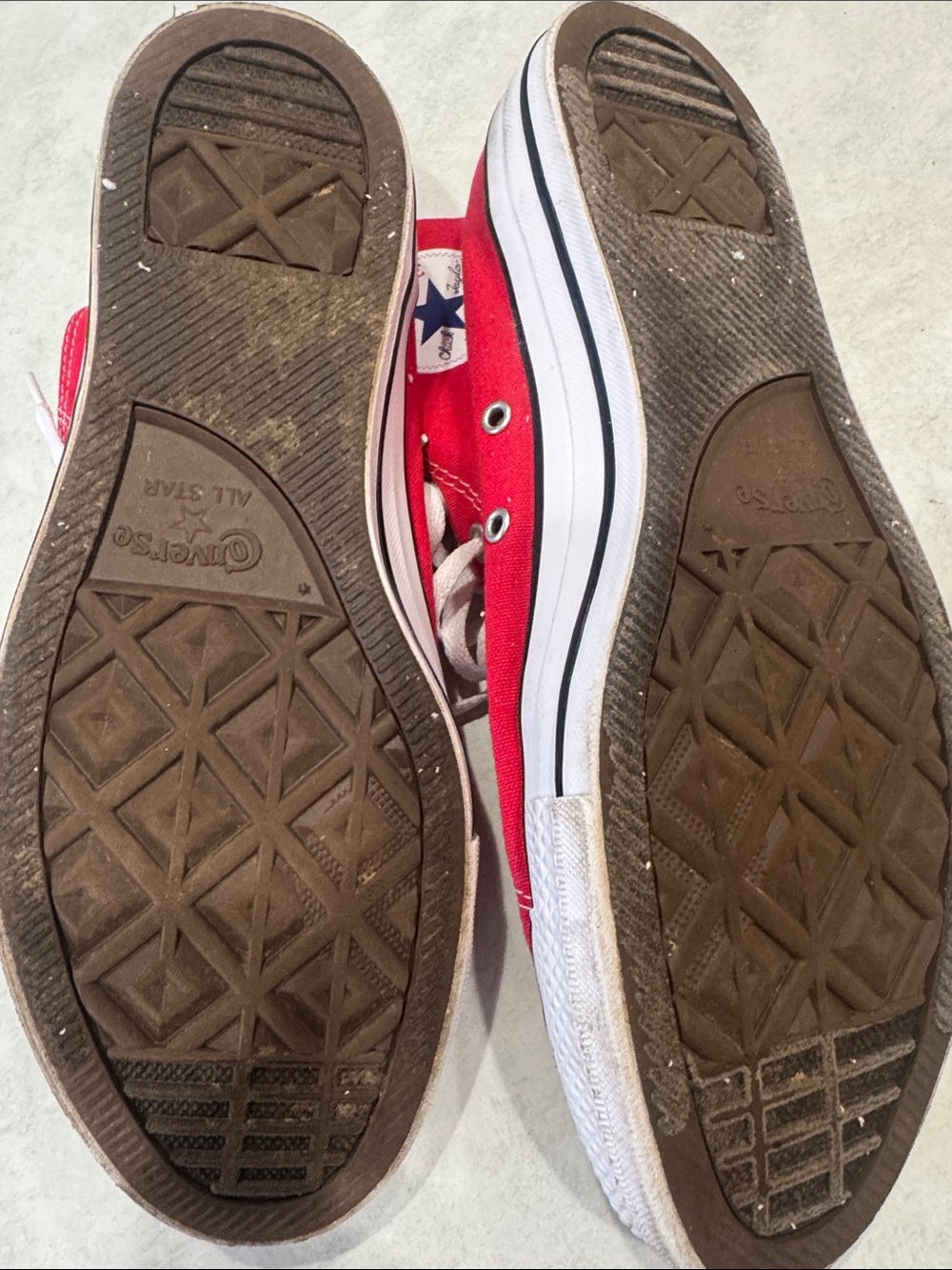 Converse Red High-Top Chuck Taylor Sneakers - Picture 8 of 8